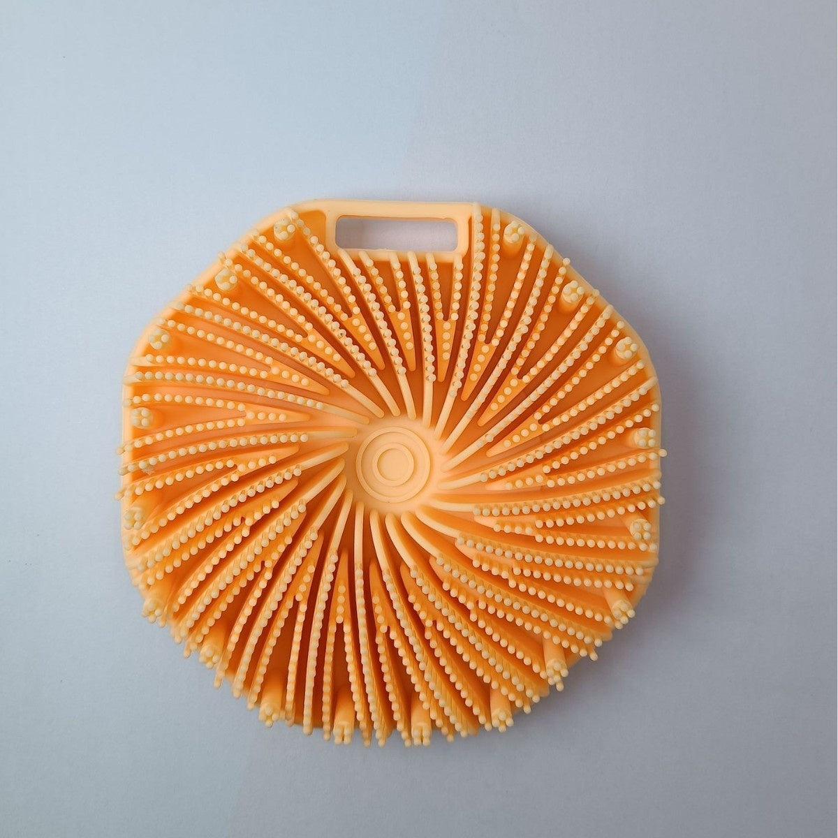 Silicone Hexagonal Bath Brush with Hanging Hook