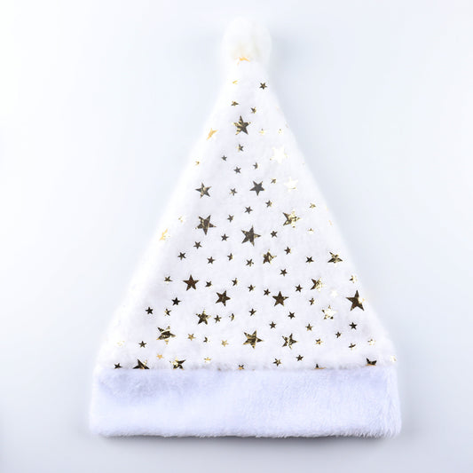Plush Christmas Hat with Foil Print