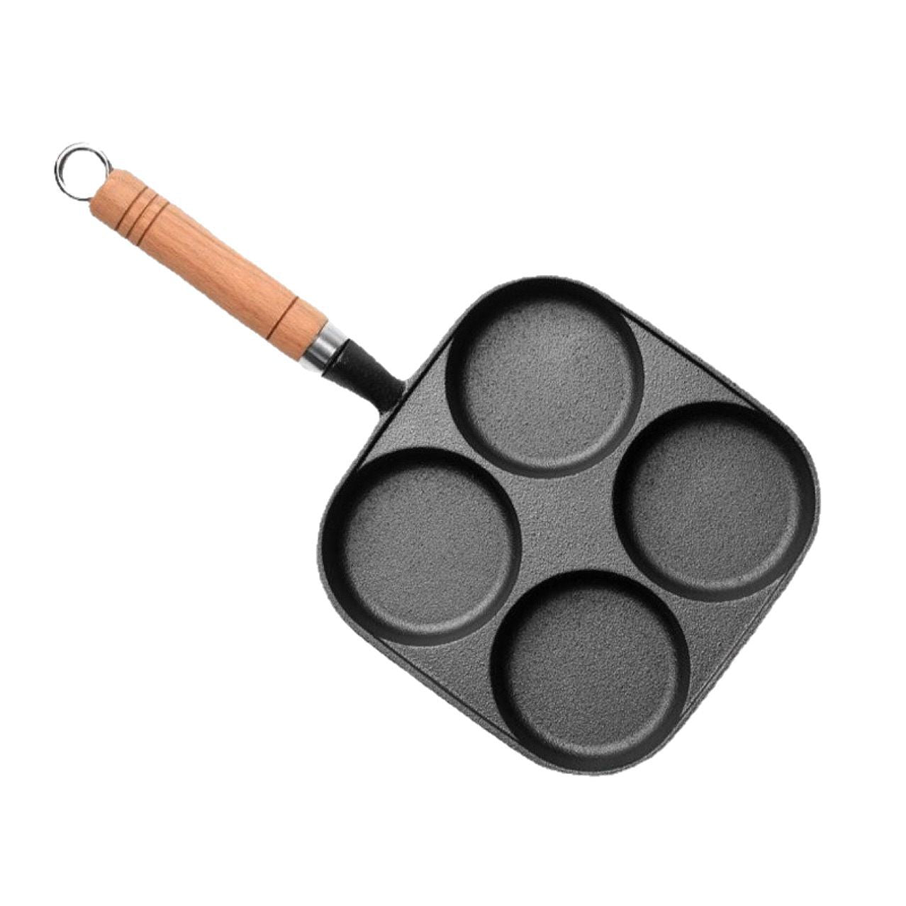 Cast iron egg frying pan