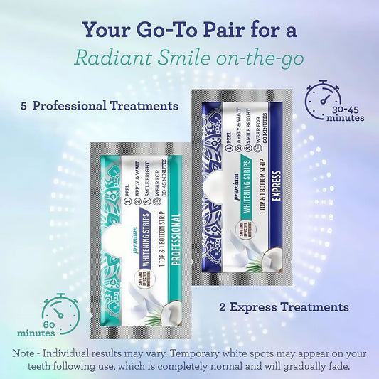Coconut oil teeth whitening strips