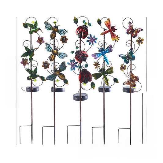Solar Panel Iron Art Lawn Lamp