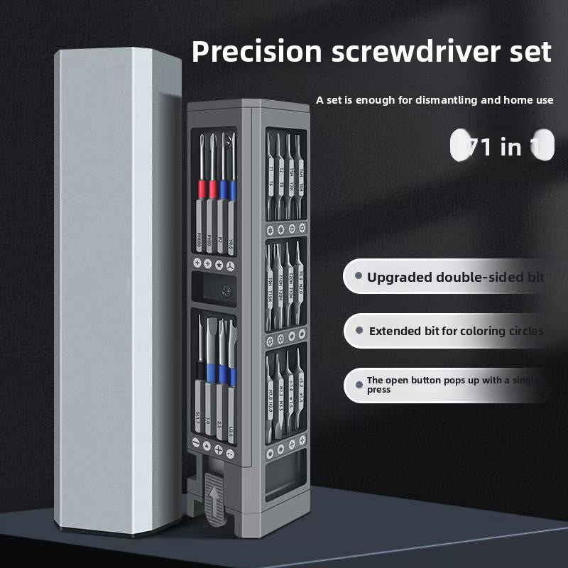 Multi-functional Electric Screwdriver Set with Assorted Bits