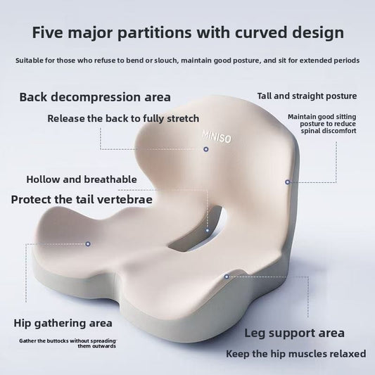 Tail vertebra decompression chair cushion backrest