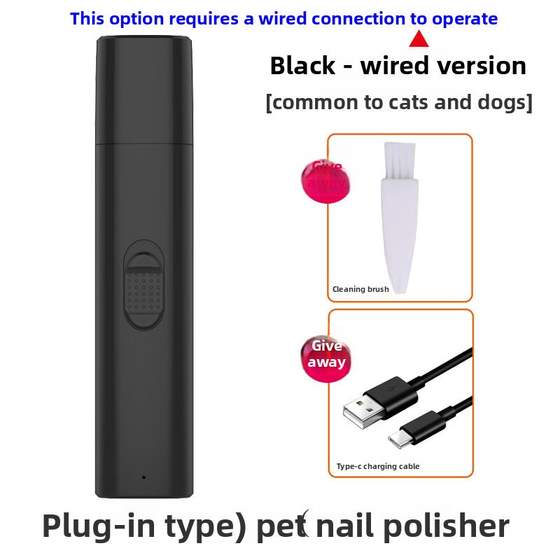 Rechargeable Pet Nail Grinder Quiet Trimmer