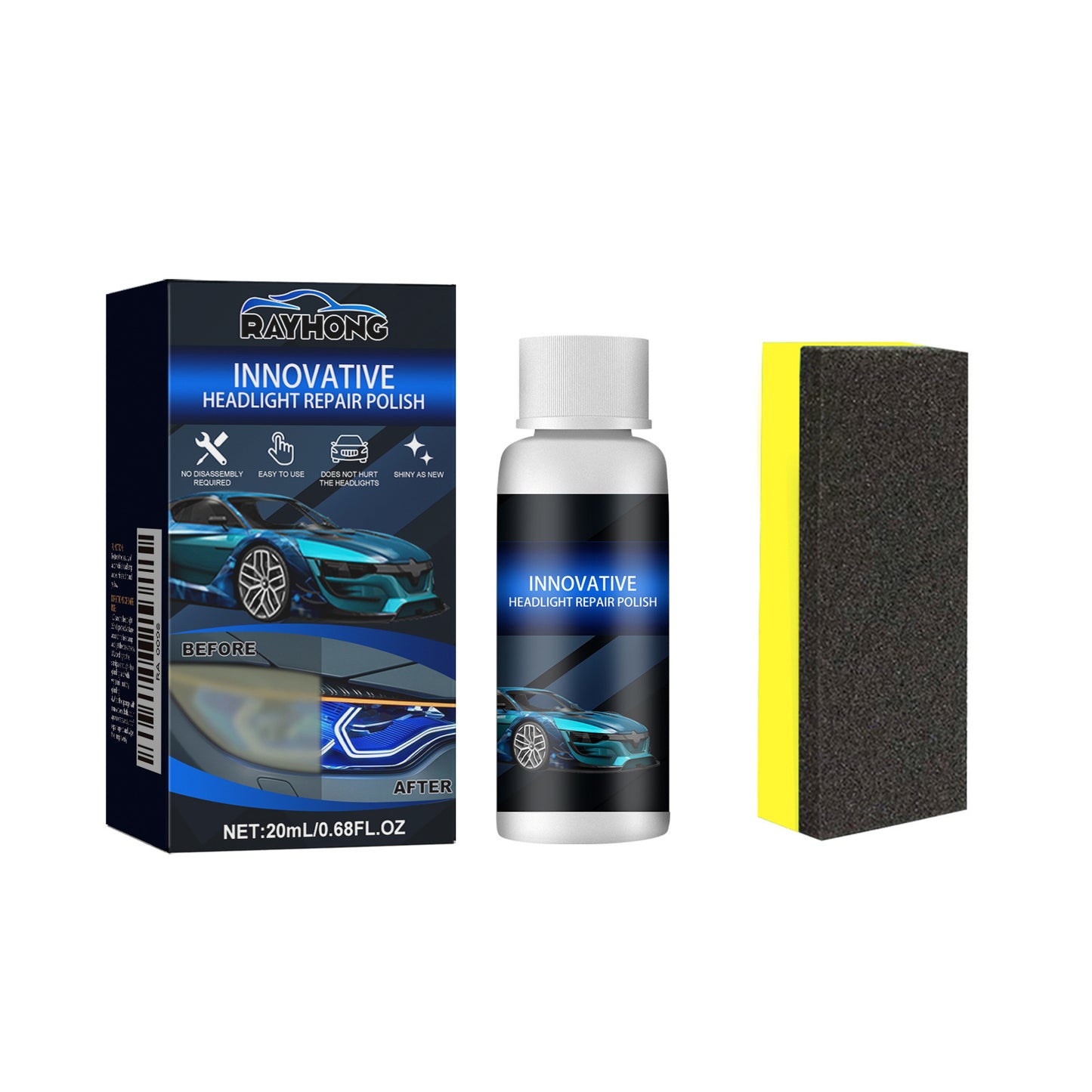 Car Headlight Restoration Maintenance Liquid