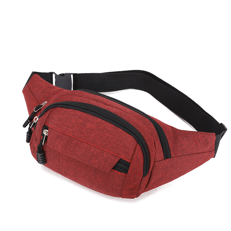 Waterproof Oxford fabric crossbody bag on the chest