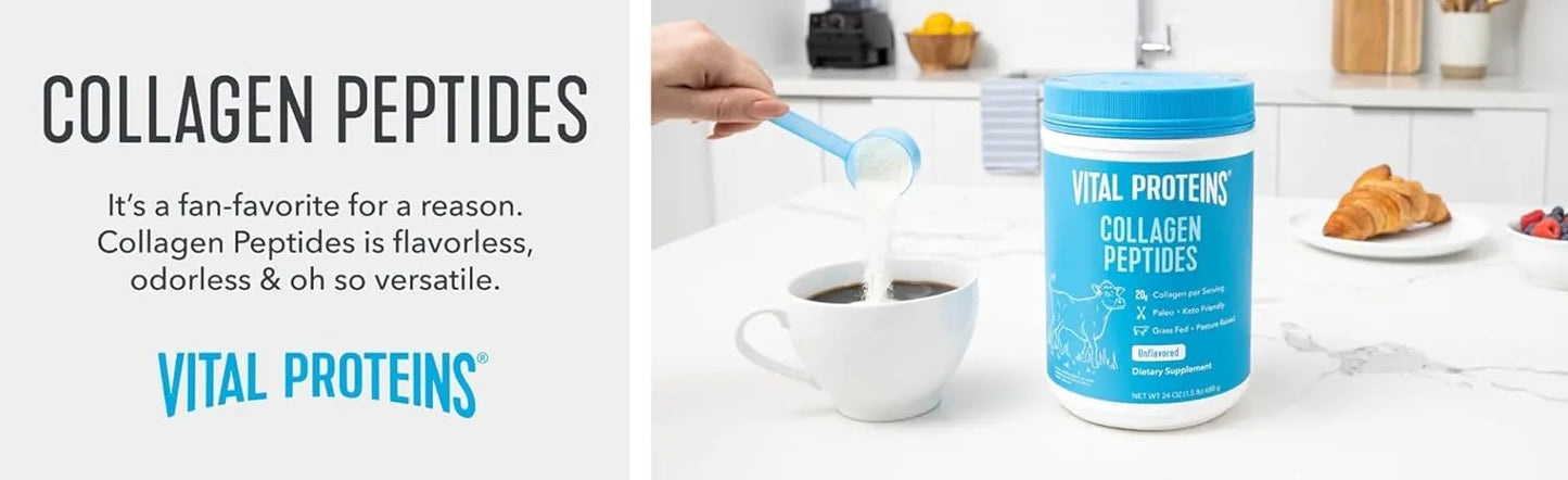 Vital Proteins Collagen Peptides Unflavored Dietary Supplement (Net Wt 24 Oz)