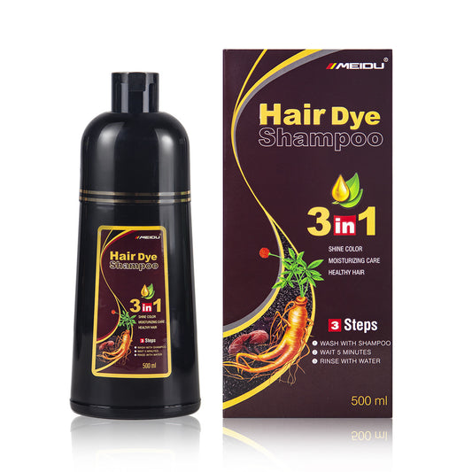 Plant Bubble Hair Dye Shampoo for Instant Color