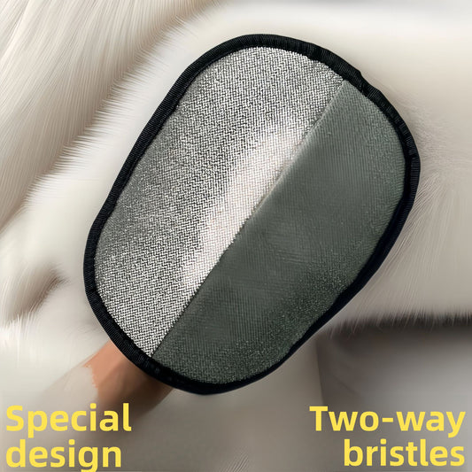 Static electricity hair removal gloves