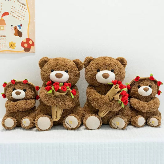 Rose Bear Plush Toy