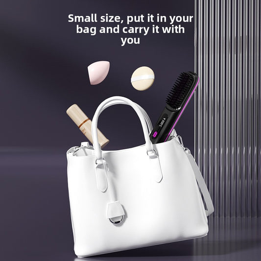 USB rechargeable negative ion hair straightener