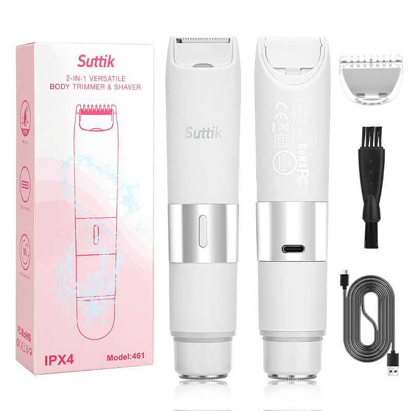 New Women's Electric Epilator Two-In-One Shaver Full Body Hair Removal Machine Household Reciprocating Shaver Wholesale