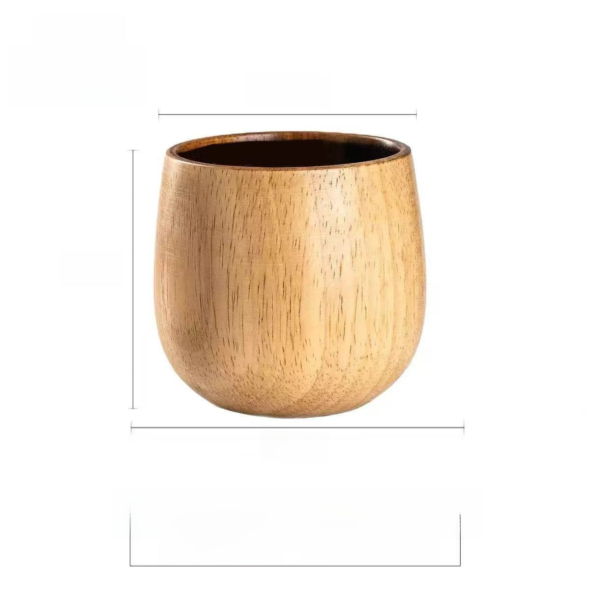 Carbonized wild jujube wood cup