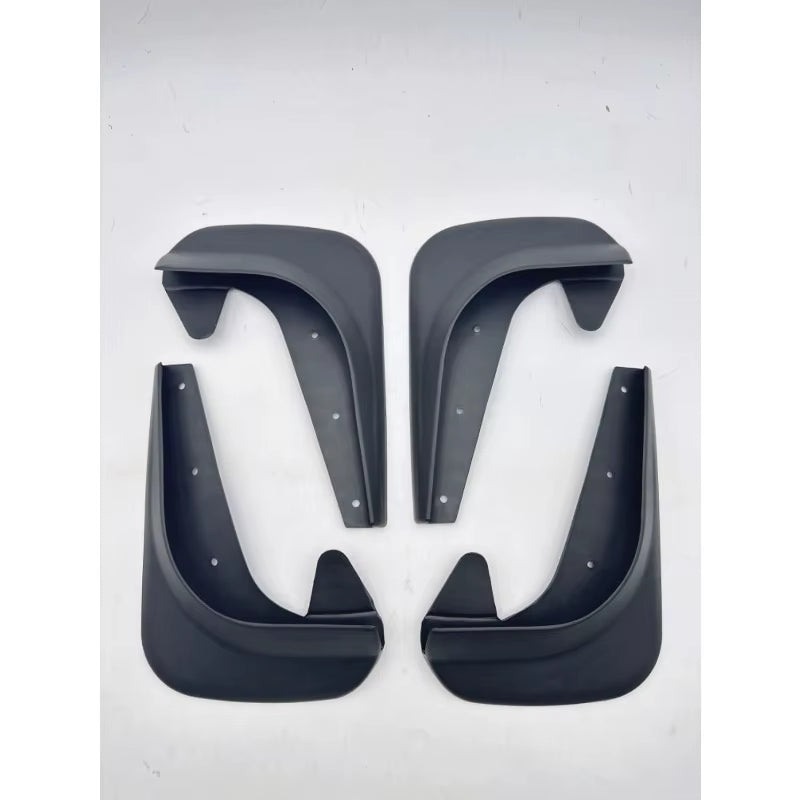 For Universal Compact Car 4PCS Splash Guards Mud Flaps Set No Drill Installation Mudguards Fenders with Mounting Hardware Kit