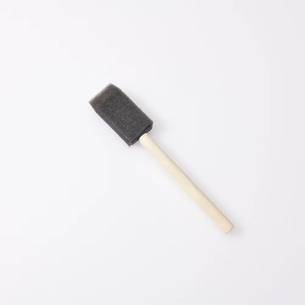 4Pcs/Pack Wooden Handle Foam Paint Brush Sponge Craft Art Craft Paint Brush Set Child Painting Sponge Foam Brushes