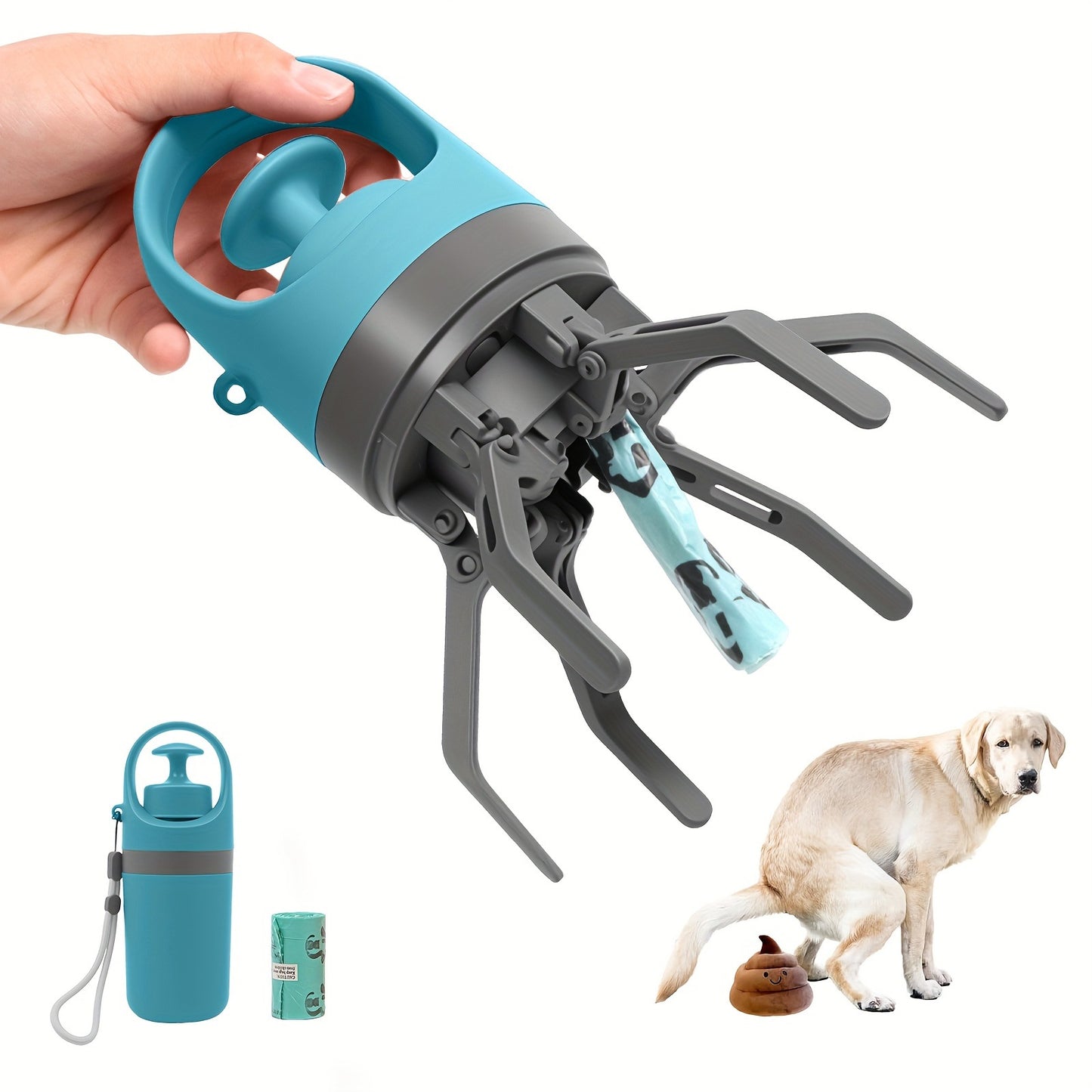 Portable pet poop picker
