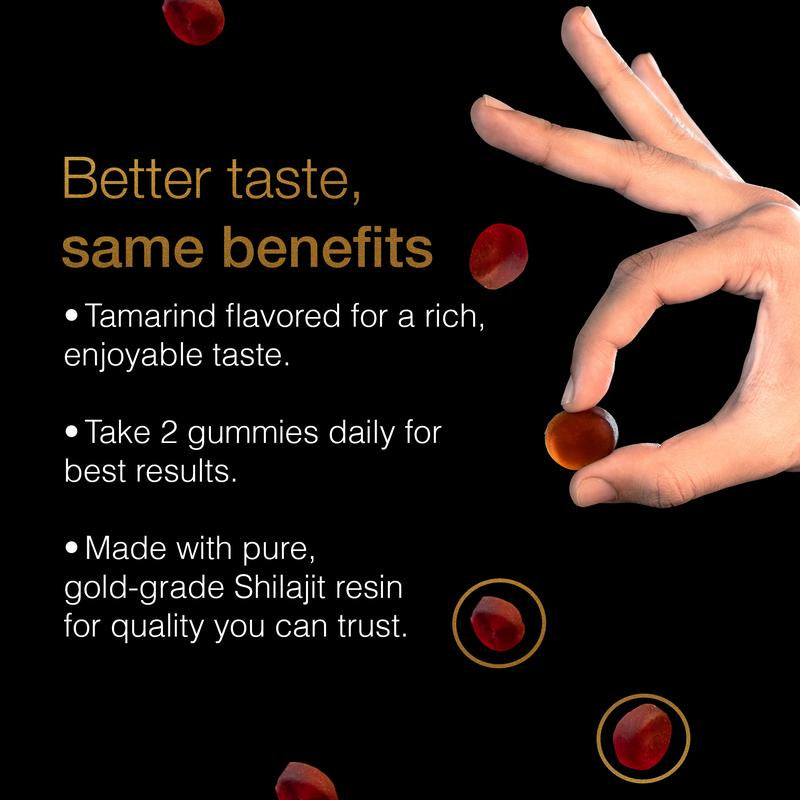 Be Bodywise by Root Labs Pure Himalayan Shilajit Gummies | 3000Mg with KSM-66 Ashwagandha, Gokshura, Fulvic Acid & 85+ Trace Minerals | No Added Sugar | Non-Gmo | for Men & Women | 60 Vegan Gummies | Natural Strength, Focus & Stamina Support