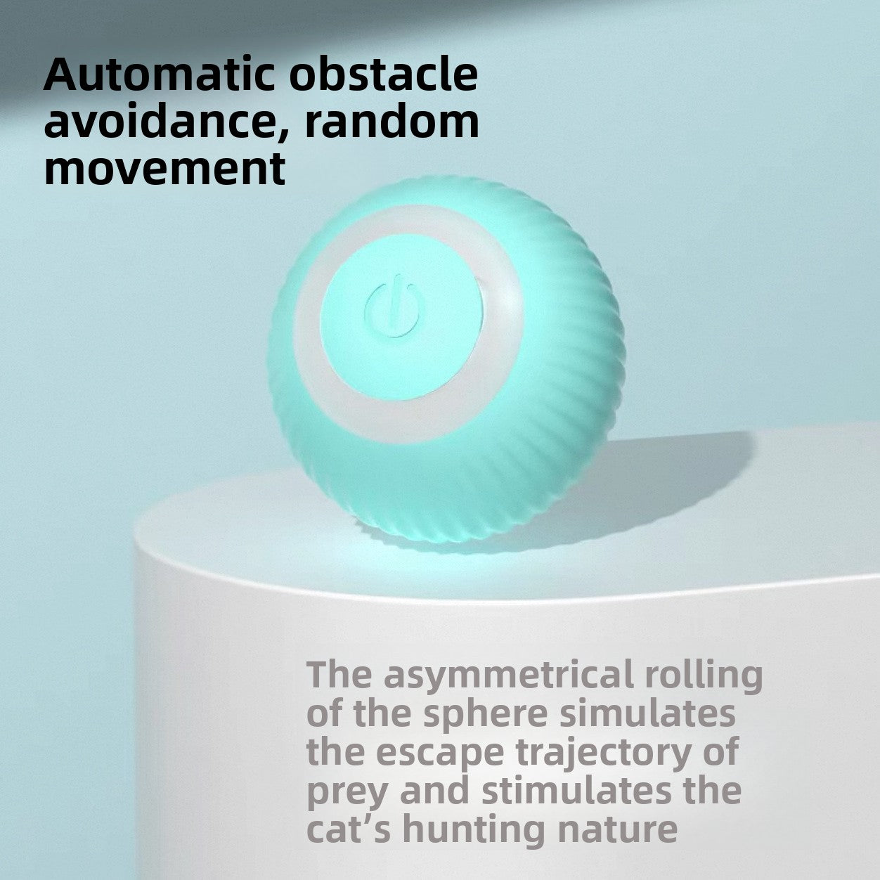 Automatic Rechargeable Cat Toy with Feather Attachments