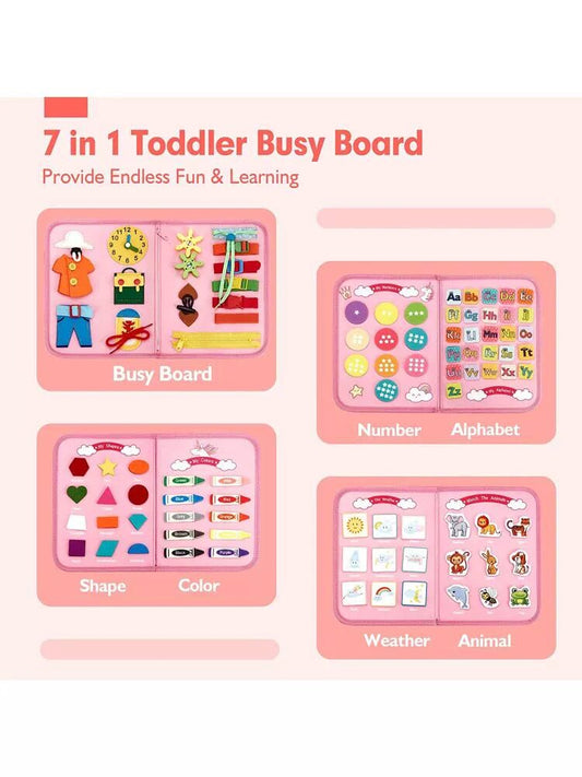 Childrens Educational Felt Learning Board