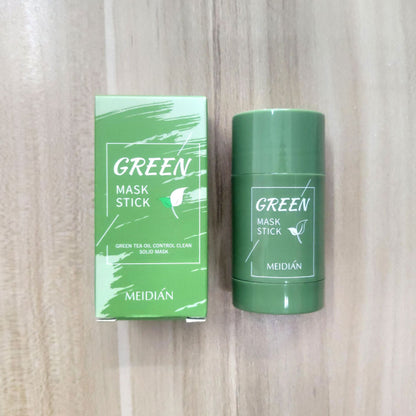 charming green tea cleaning solid mask eggplant deep cleansing  solid mask