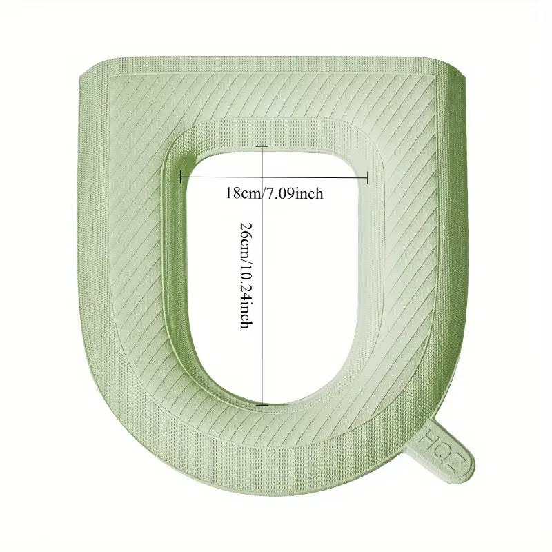 2Pcs High Foam Waterproof Toilet Seat Wash-Free Washable Toilet Seat Cover Toilet Seat in Winter Lovely Wind