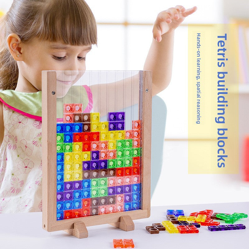 3D Three-dimensional Tetris Large Particle Building Block