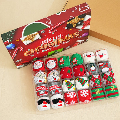 In-Stock New Large-Size Christmas Socks, Popular on European and American Cross-Border E-Commerce Platforms Like Amazon, Creative and Novel Socks, Christmas Gift Socks