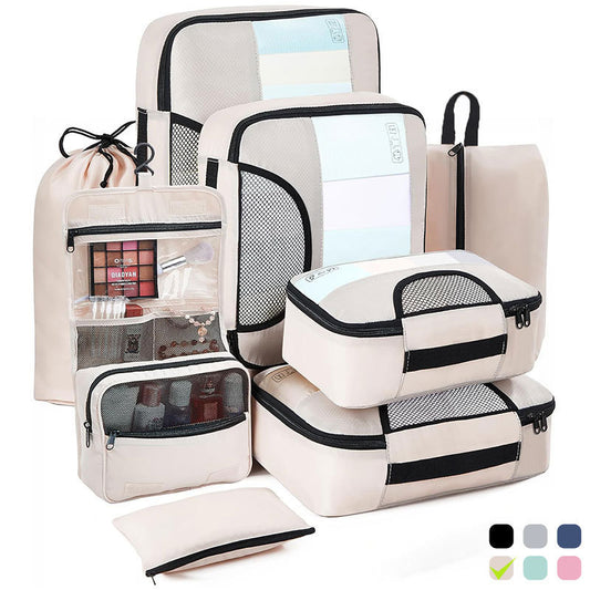 8-piece travel storage bag set