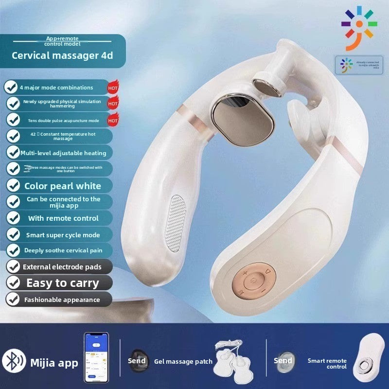 Multifunctional Cervical Massager with Heat and Voice Control