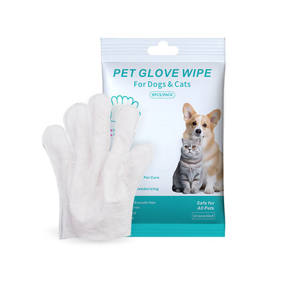 Pet bathing and cleaning gloves