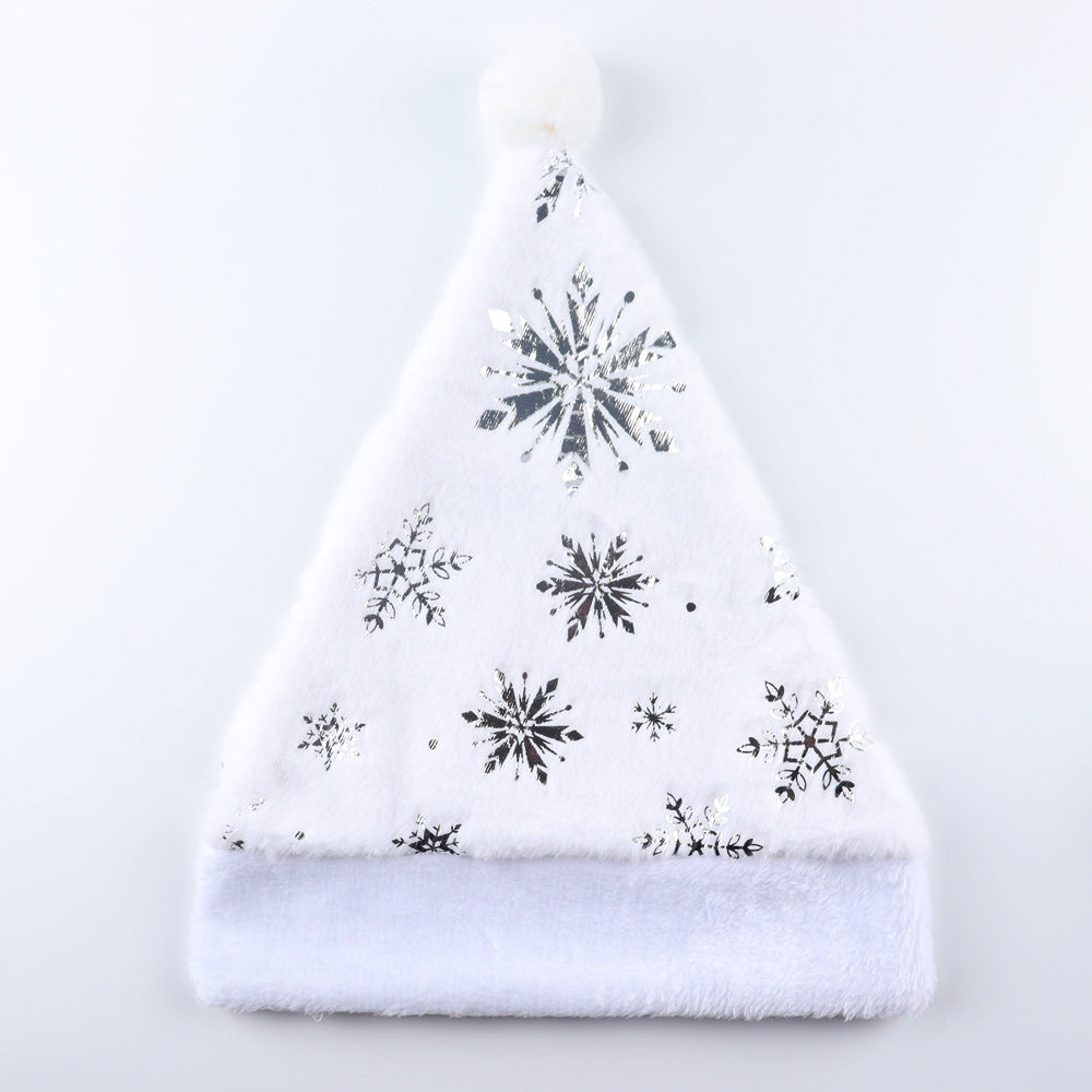 Plush Christmas Hat with Foil Print