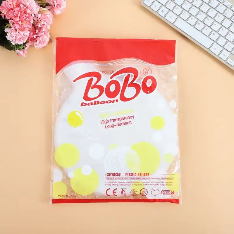 50Pcs Bobo Balloon Transparent Bubble Birthday Party Wedding Transparent Balloons Baby Shower Party Decorations
