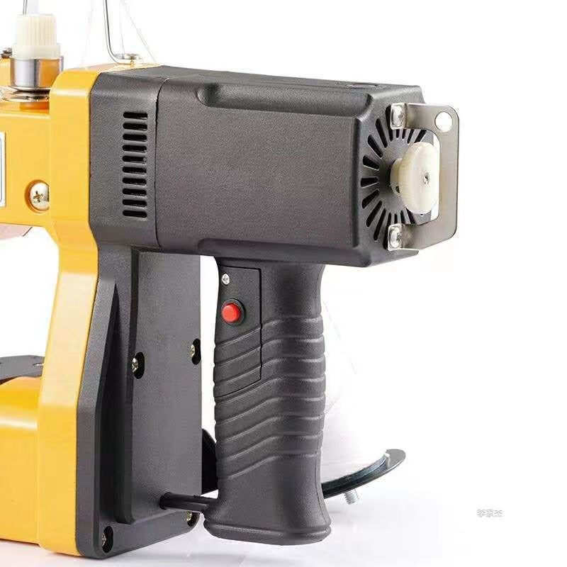 Portable electric sewing and packaging machine