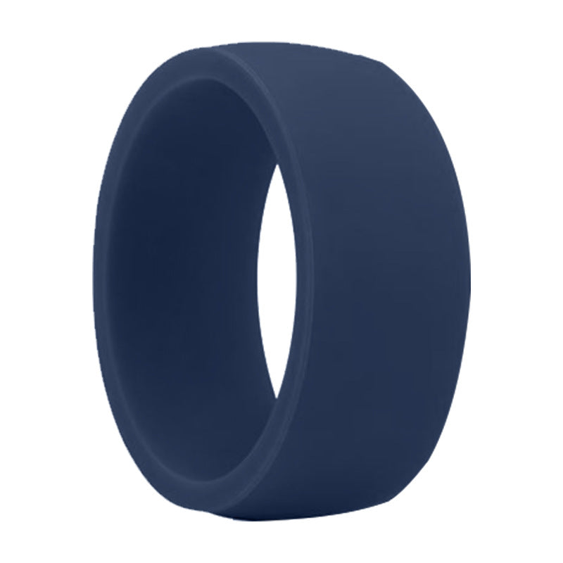 Wide Flat Silicone Sports Ring