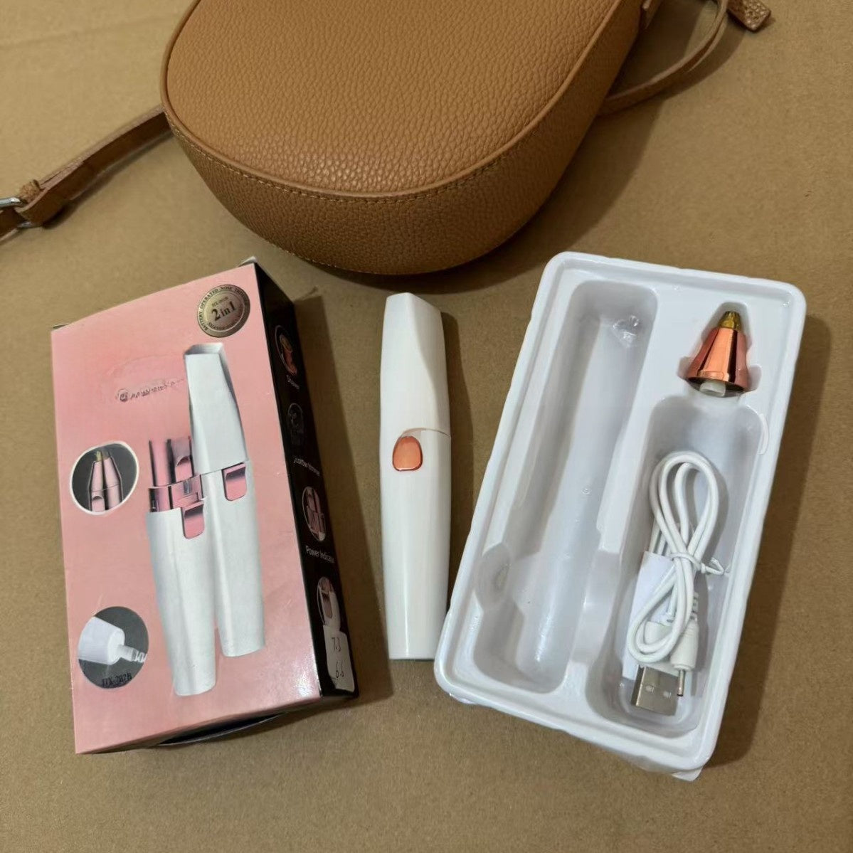 USB Rechargeable 2-in-1 Electric Eyebrow and Body Shaver
