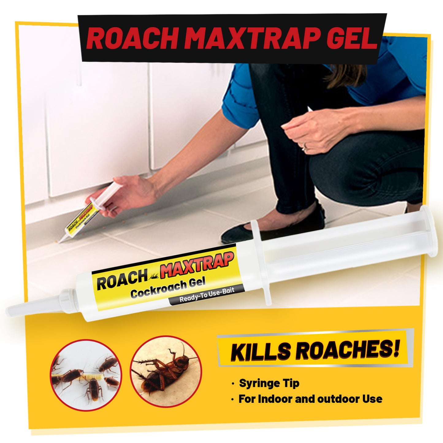 Cockroach Elimination Gel Bait Syringe