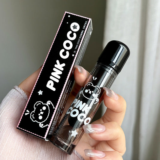 PINKCOCO bear doodle mirror lip glaze