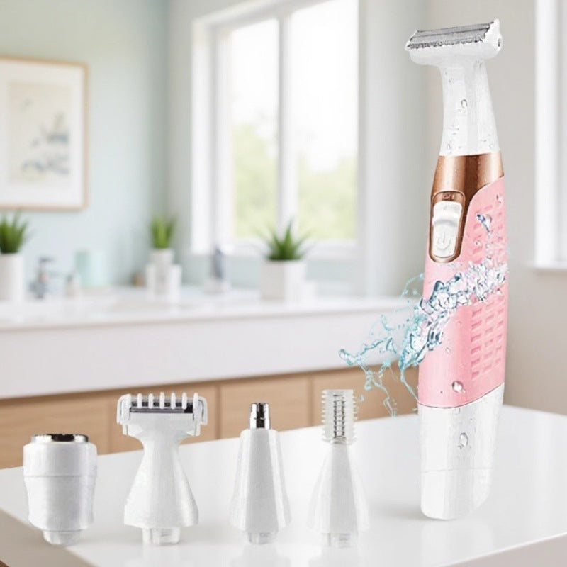 Dual-purpose dry and wet hair removal device