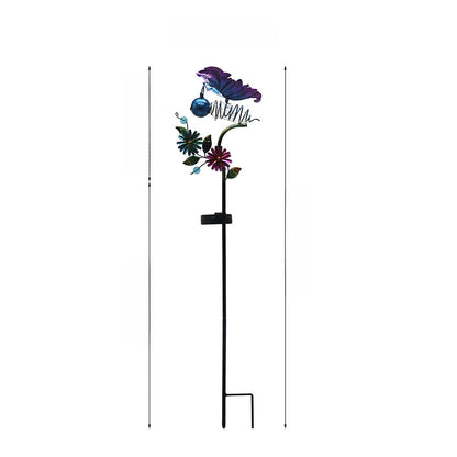 Solar Panel Iron Art Lawn Lamp