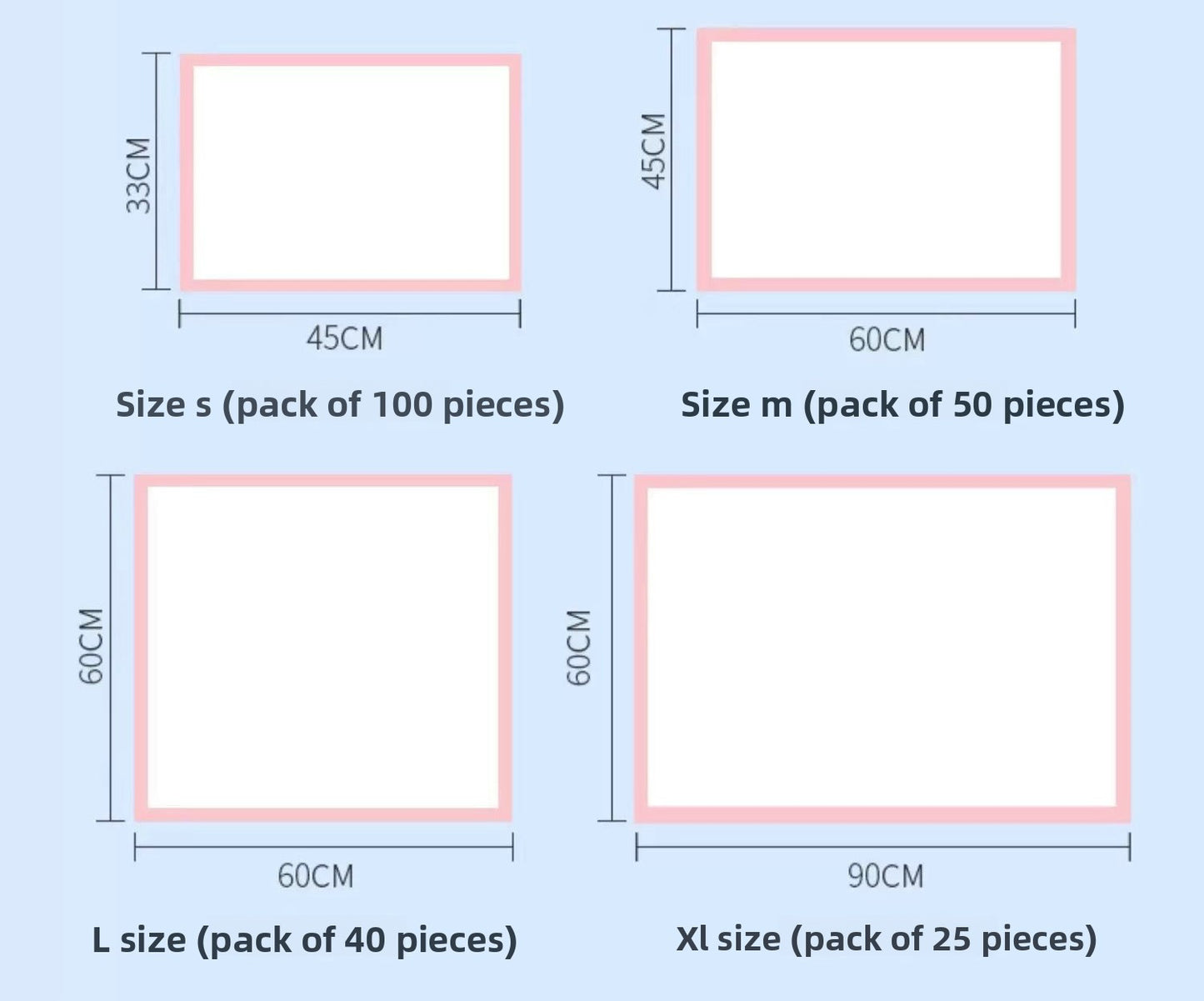 Bamboo Charcoal Absorbent Disposable Pet Diaper Pads