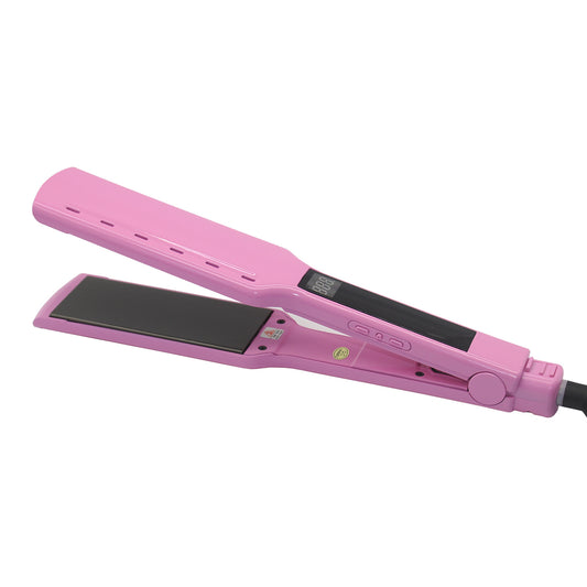 Dual-purpose straightener and curling iron electric clamp plate