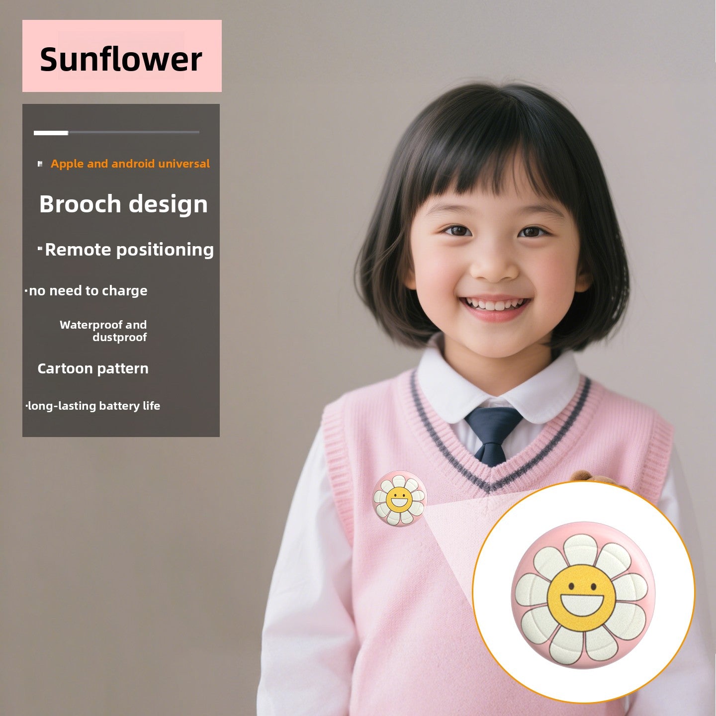 Child positioning anti-lost device