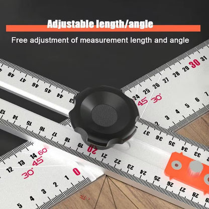 Marking T Square Adjustable Angle T Ruler for Drawing Multifunctional Woodworking Measuring Ruler Tools for Carpentry