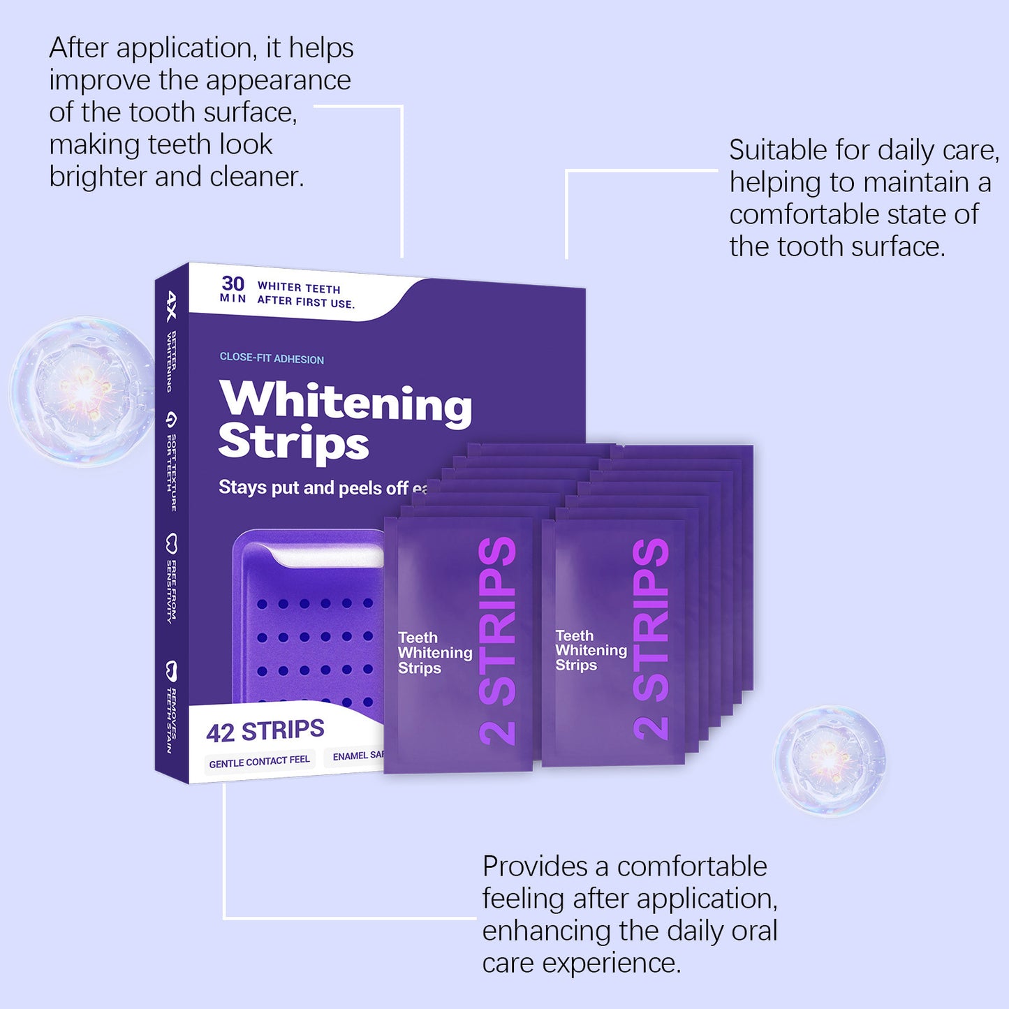 Dental care strips