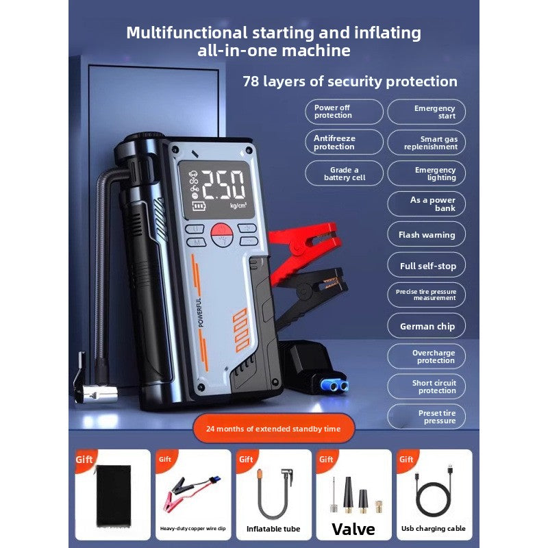 Car emergency power supply vehicle-mounted air pump