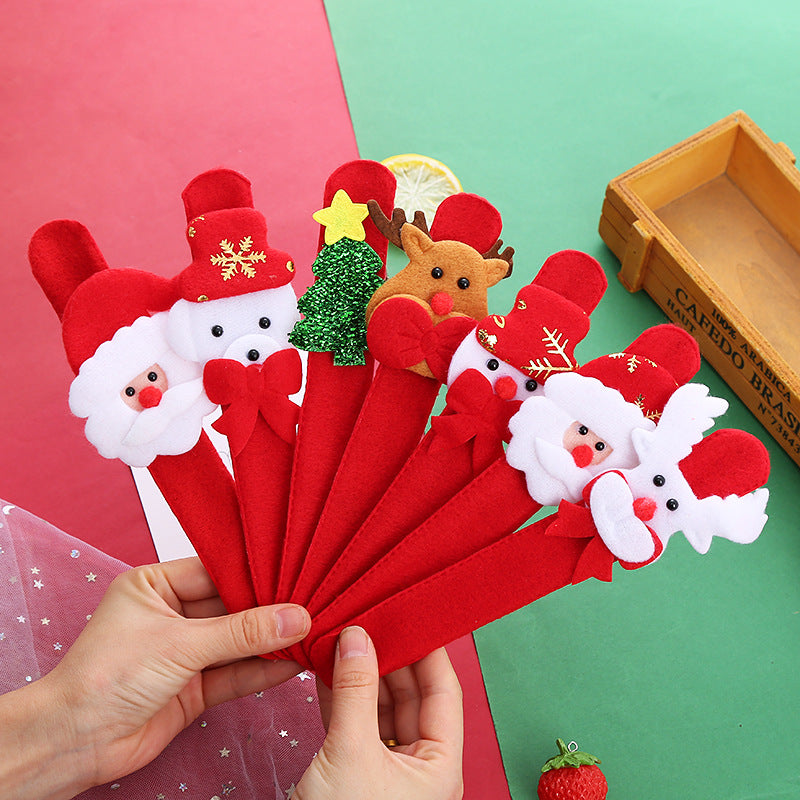 Christmas Plush Snap Bracelet for Kids