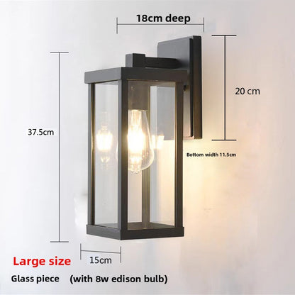 Simple outdoor waterproof wall lamp