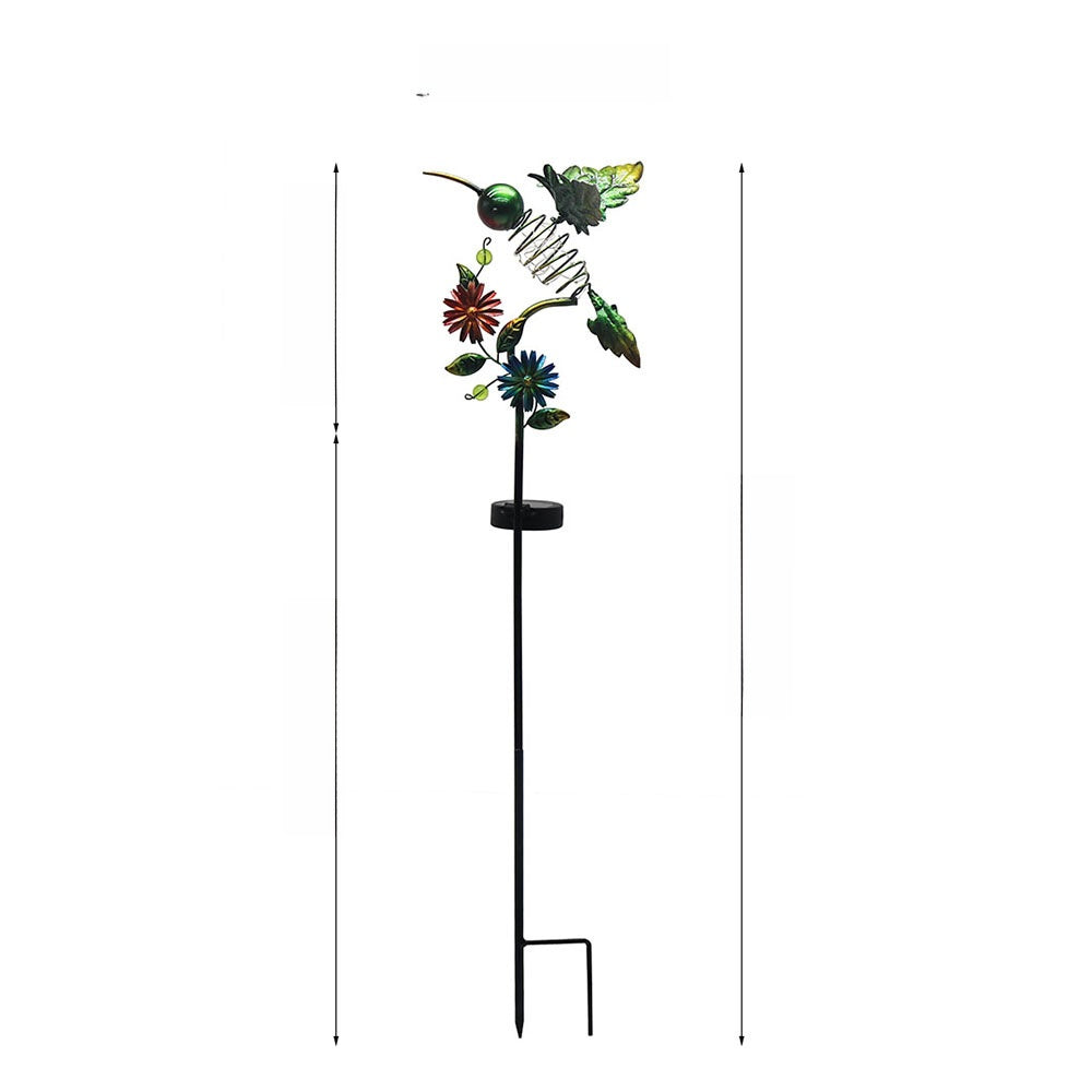 Solar Panel Iron Art Lawn Lamp