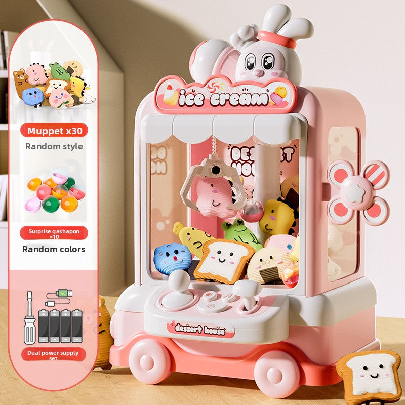 The cute bunny's doll grab machine - playing pretend games