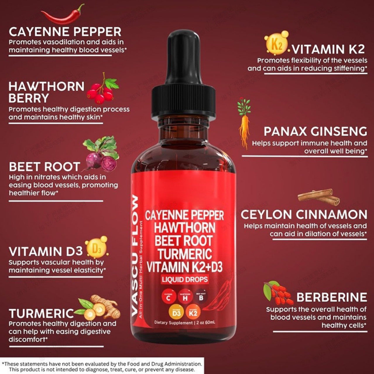 Hawthorn Fruit Supplement Drops